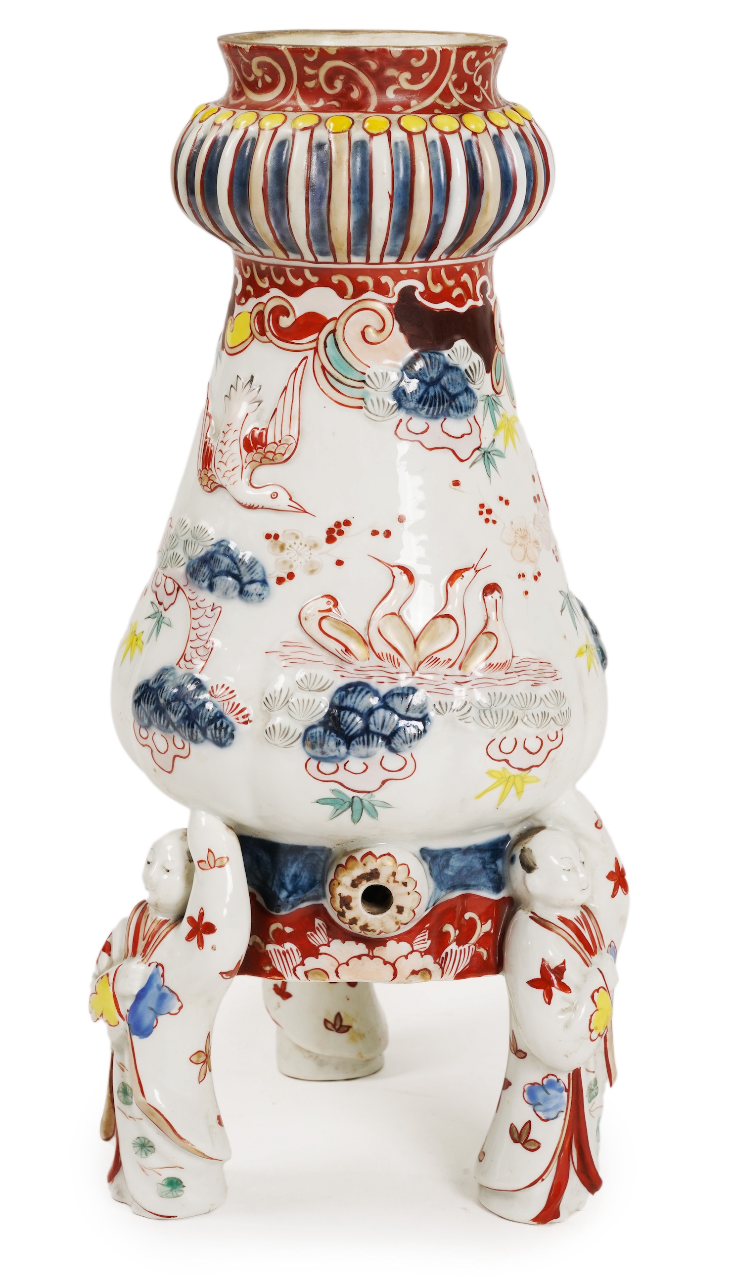 A Samson Imari coffee pot, modelled on an Arita design